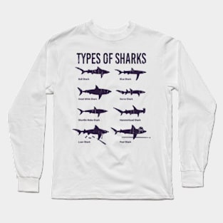 Types of sharks Long Sleeve T-Shirt